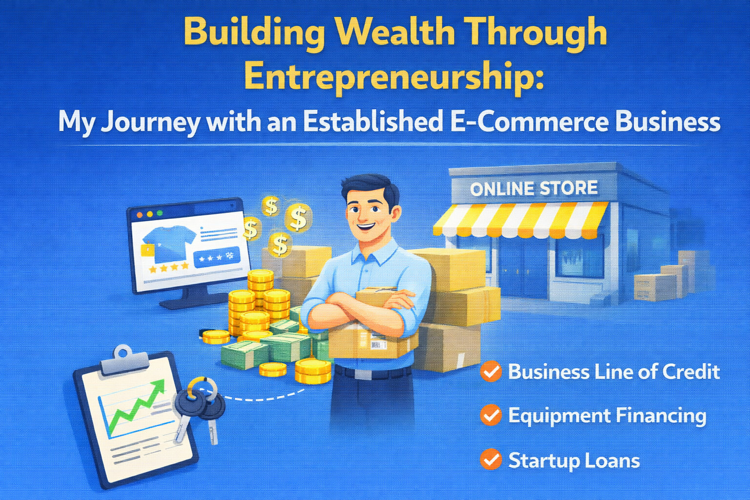 Building Wealth Through Entrepreneurship: My Journey with an Established E-Commerce Business
