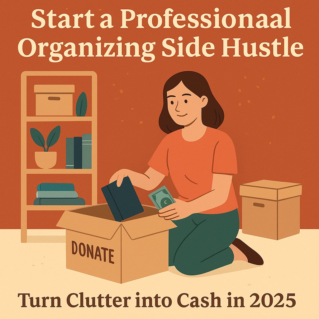 Start a Professional Organizing Side Hustle: Turn Clutter into Cash in 2025